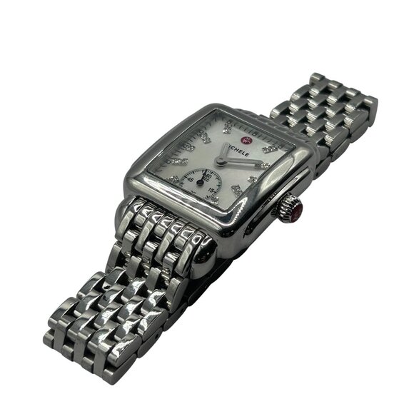 Michele Deco Mid Mother of Pearl Diamond Dial Women\'s Watch MW06V00A0046 main image 4